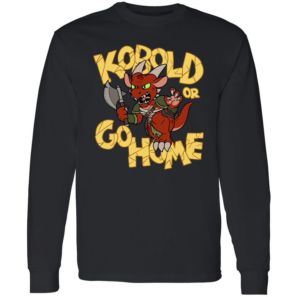 Kobold Or Go Home Long Sleeve T-Shirt - Black - 1