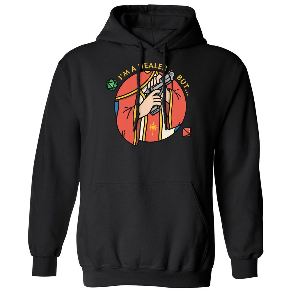 I'm A Healer But Classic Unisex Hoodie - Black - 1