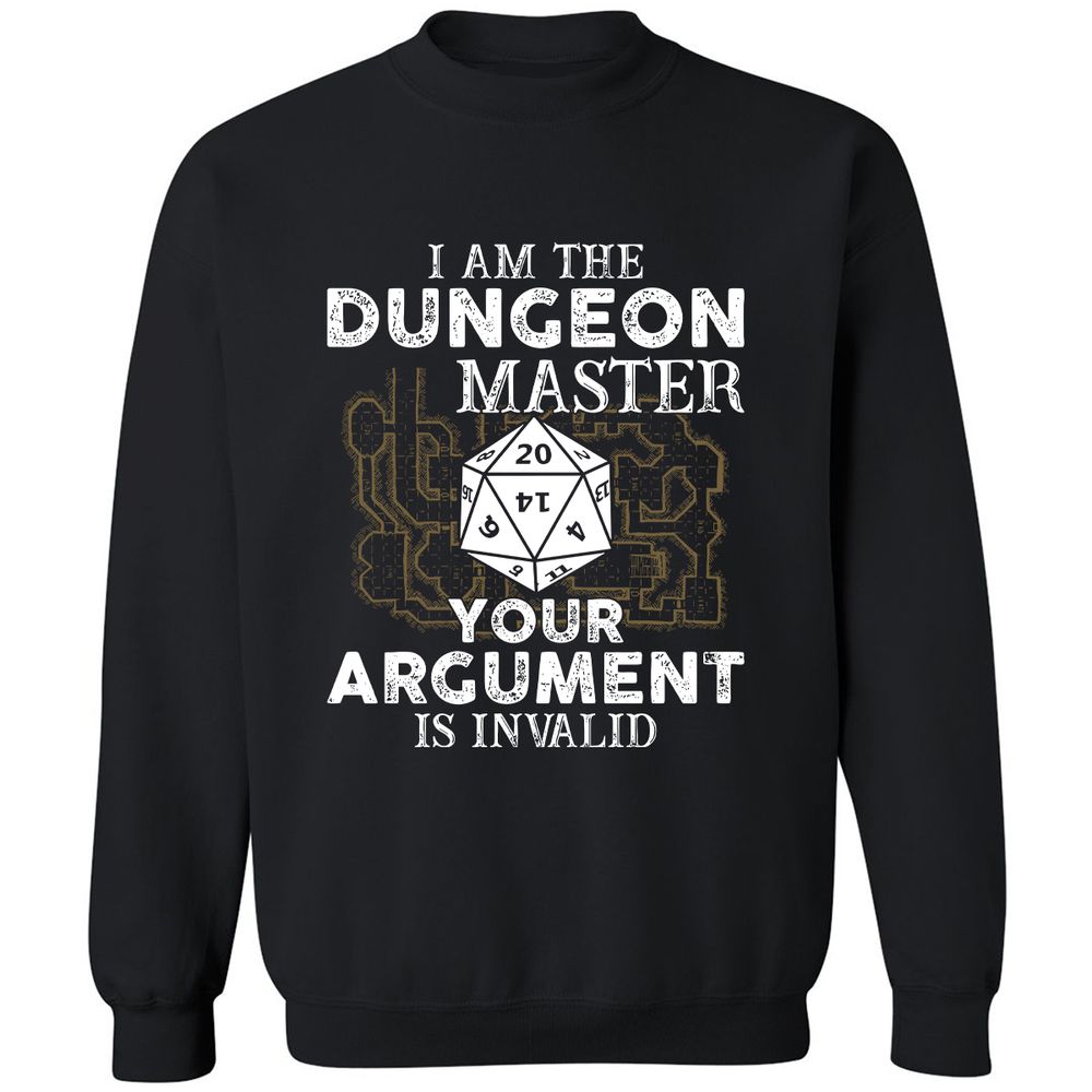 I Am the Dungeon Master – Your Argument Is Invalid - Black - 1
