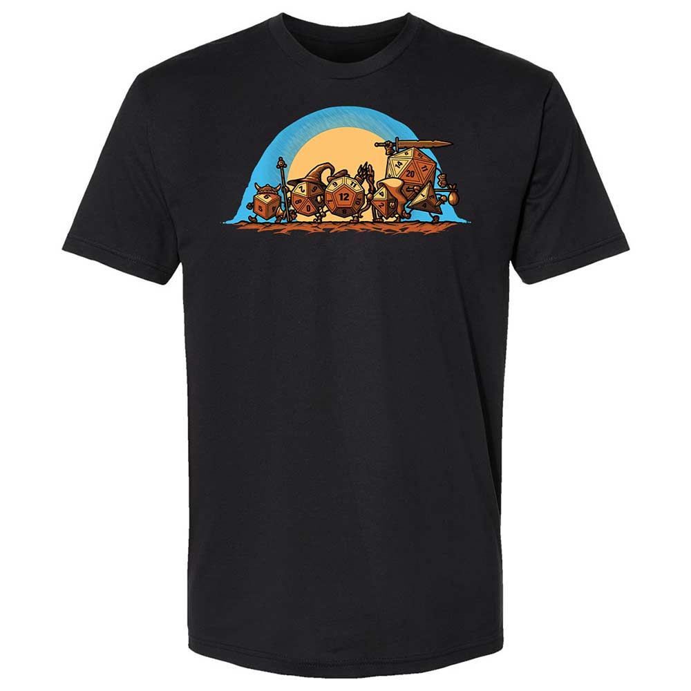 The Fellowship Of The Dice Premium Unisex T-Shirt - Black - 1