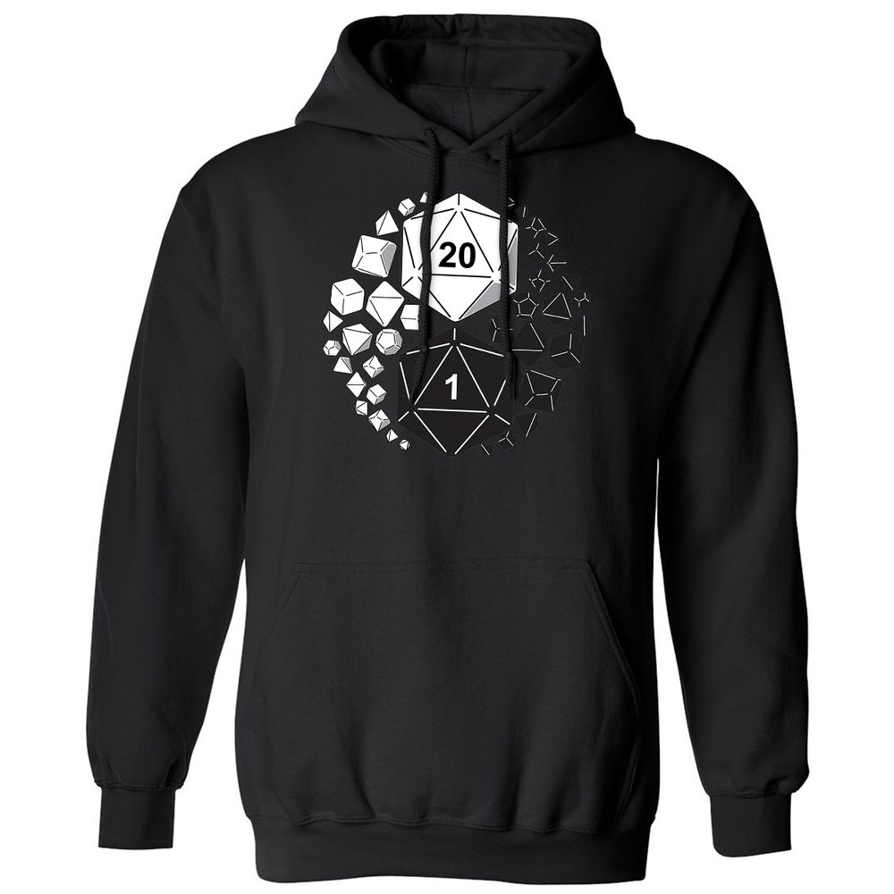 Gaming Yin Yang Classic Unisex Hoodie - Black - 1