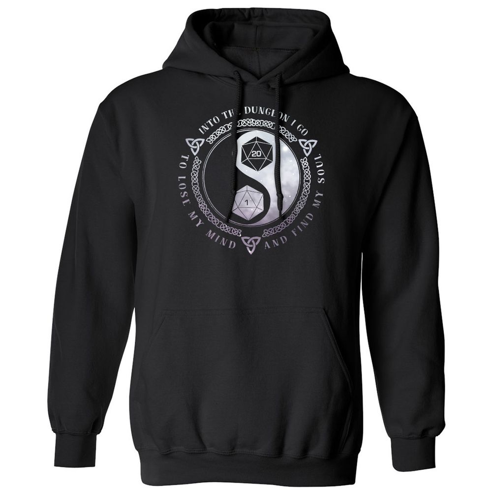Into The Dungeon I Go Classic Unisex Hoodie - Black - 1