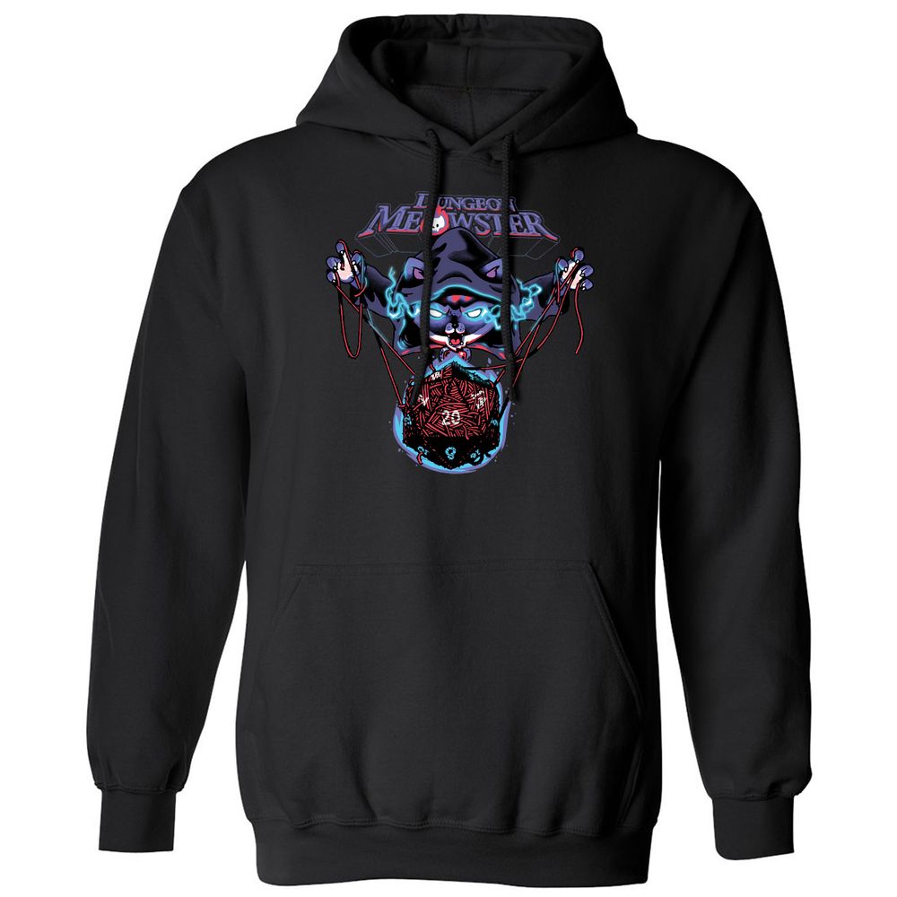 Dungeon Meowster Classic Unisex Hoodie - Black - 1