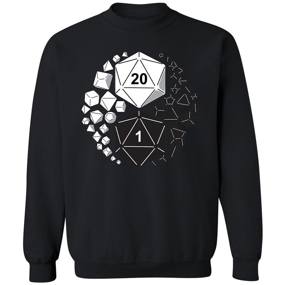 Gaming Yin Yang Classic Unisex Sweatshirt - Black - 1