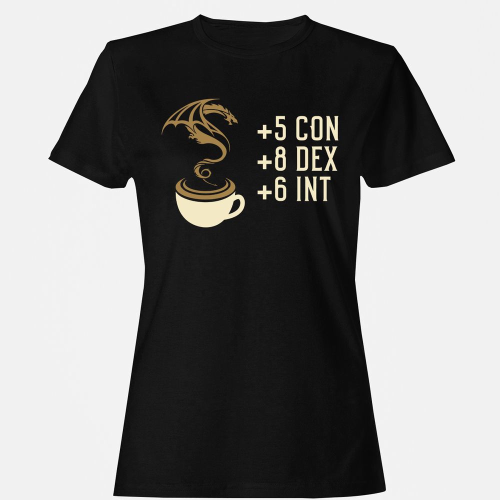 Coffee Dragon Women's T-Shirt - Black - 1