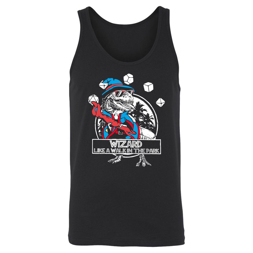 Wizard Like The Walk In The Park Unisex Jersey Tank - Black - 1