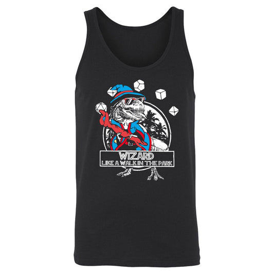 Wizard Like The Walk In The Park Unisex Jersey Tank - Black - 1