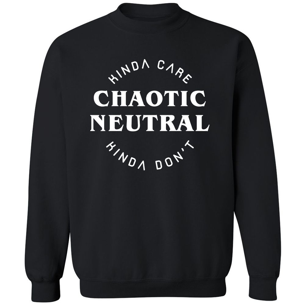 Chaotic Neutral Classic Unisex Sweatshirt - Black - 1