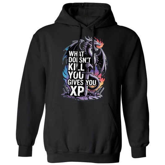 What Doesn't Kill You Dragon Classic Unisex Hoodie - Black - 1
