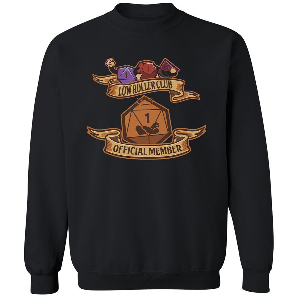 Low Roller Club Classic Unisex Sweatshirt - Black - 1