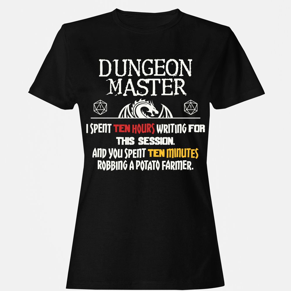 Dungeon Master Chaos Meme Women's T-Shirt - Black - 1