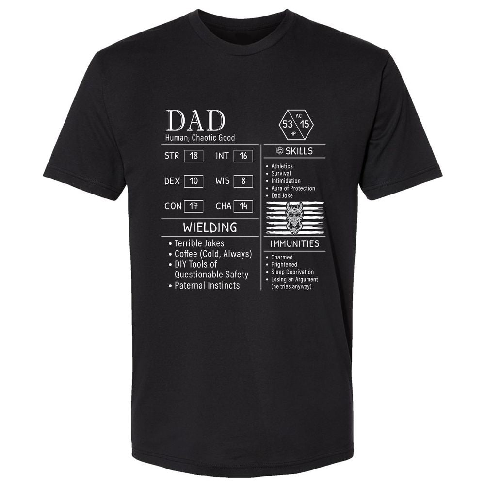 Dad Stats New - Black - 1