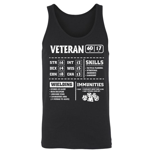Veteran New Ver. Unisex Jersey Tank - Black - 1