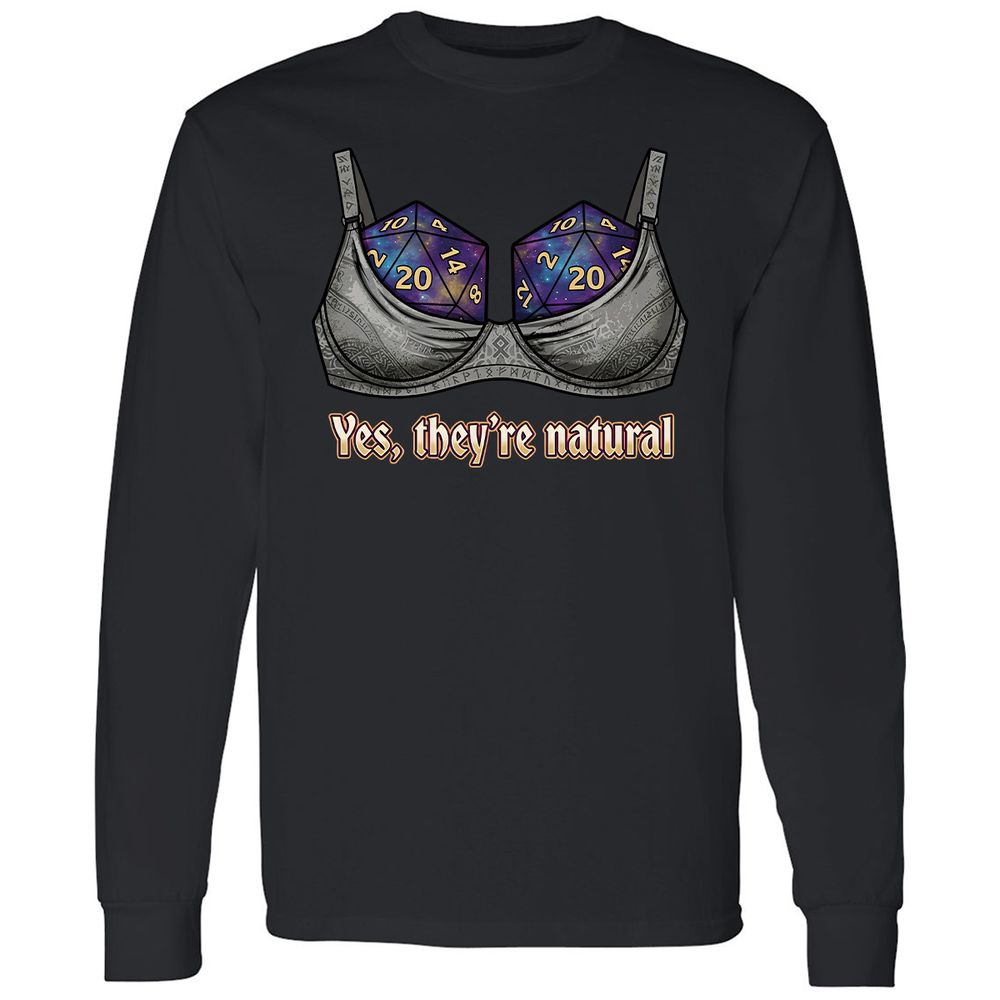 They Are Natural Nat20 Long Sleeve T-Shirt - Black - 1