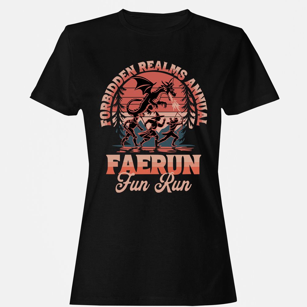 Faerun Fun Run Women's T-Shirt - Black - 1