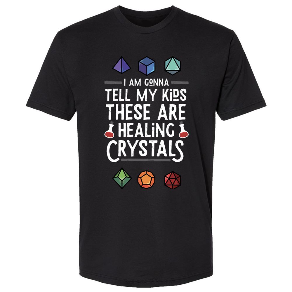 Healing Crystals Premium Unisex T-Shirt - Black - 1