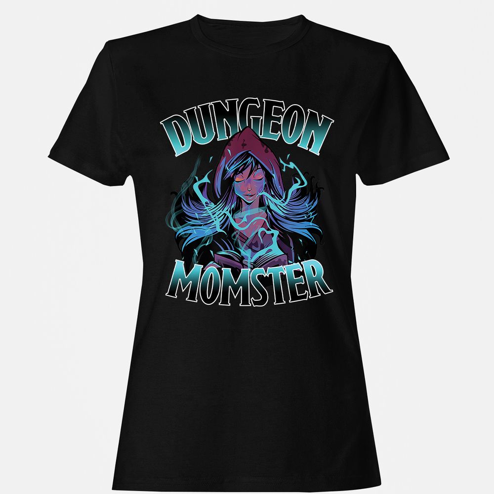 Dungeon Momster Women's T-Shirt - Black - 1
