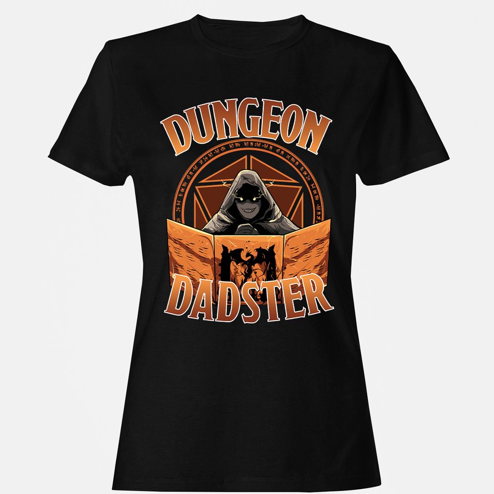 Dungeon Dadster Women's T-Shirt - Black - 1