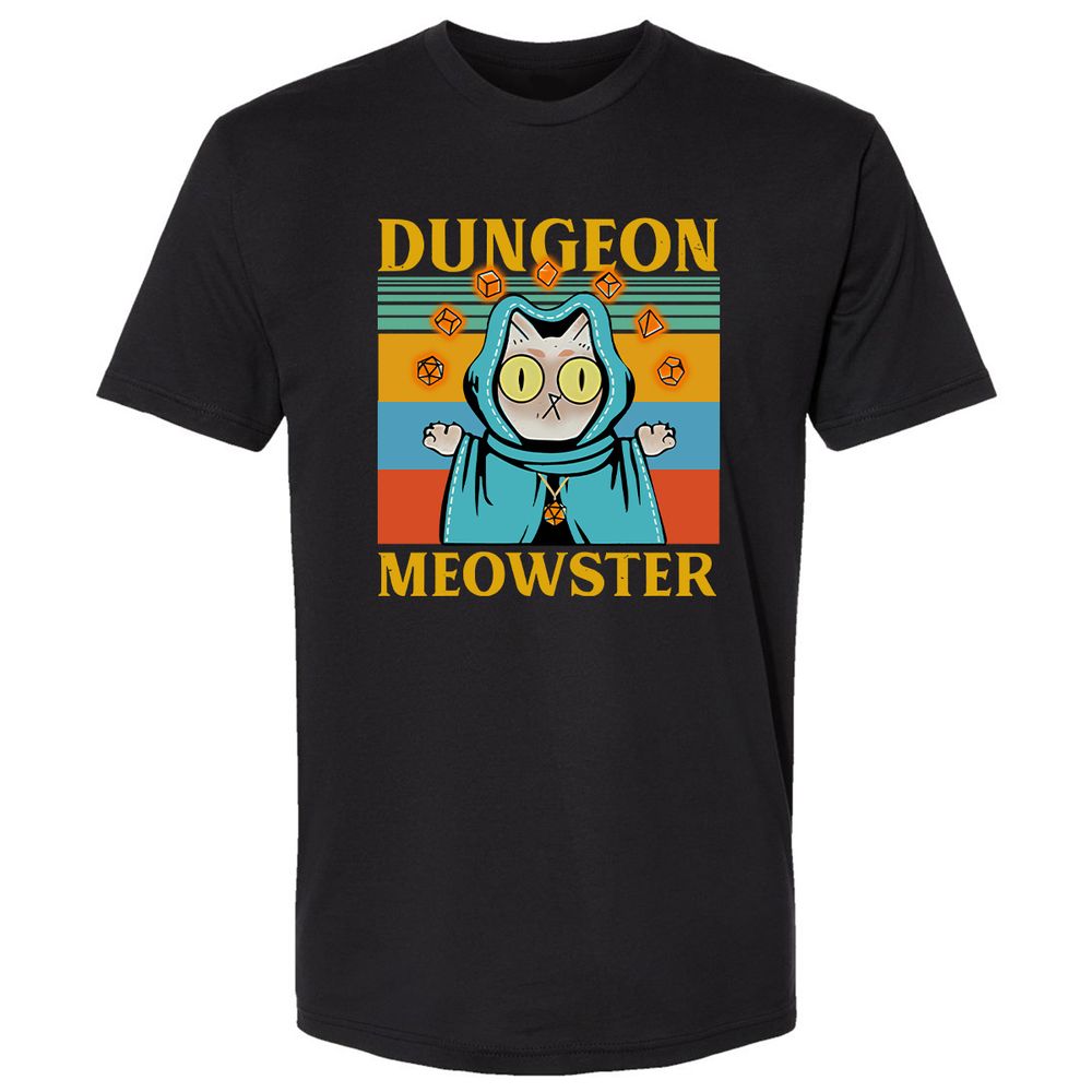 Dungeon Meowster Premium Unisex T-Shirt - Black - 1