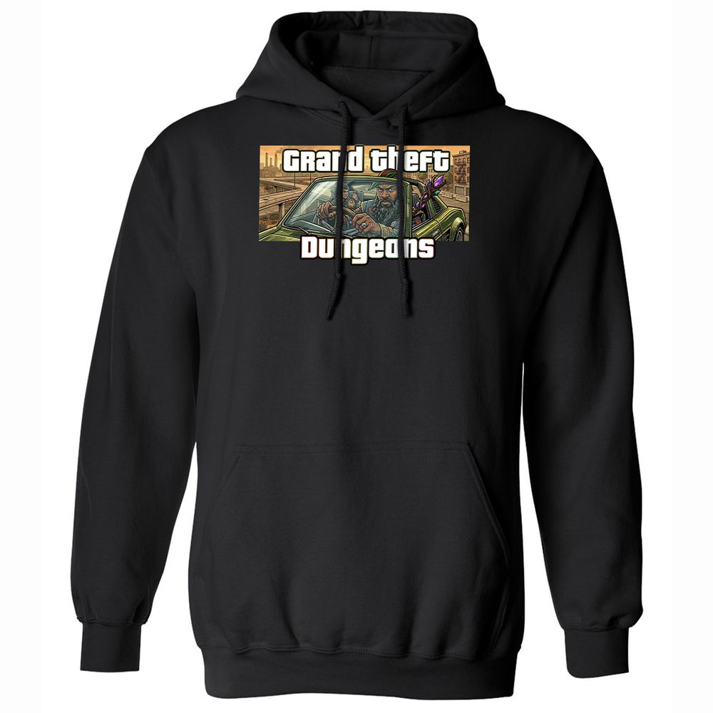 Grand Theft Dungeons Classic Unisex Hoodie - Black - 1