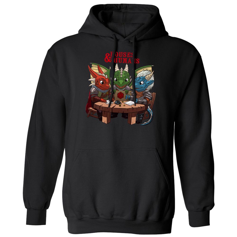 Houses & Humans Classic Unisex Hoodie - Black - 1