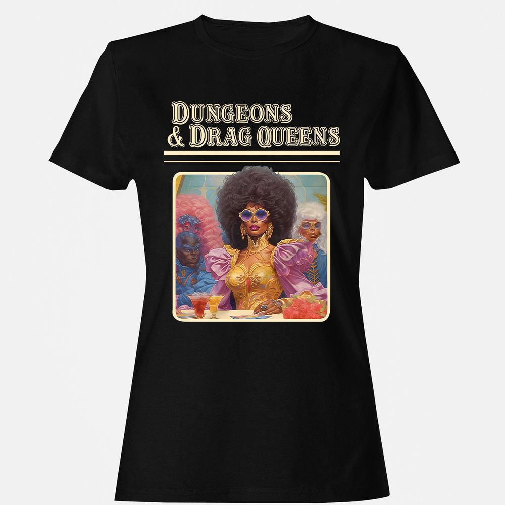 Dungeons & Drag Queens Women's T-Shirt - Black - 1