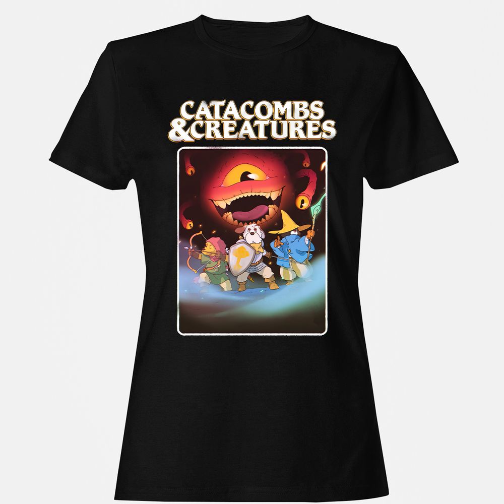 Catacombs & Creatures Women's T-Shirt - Black - 1