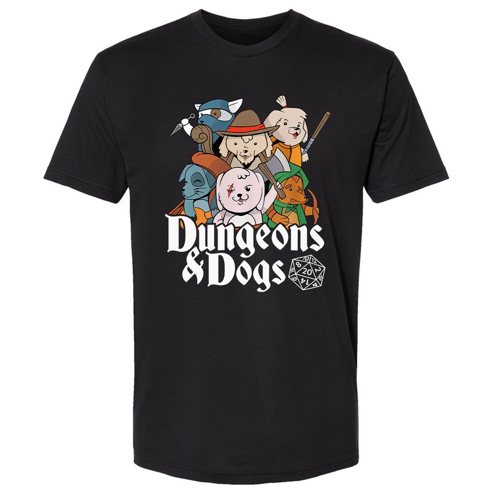 Dungeons & Dogs Premium Unisex T-Shirt - Black - 1