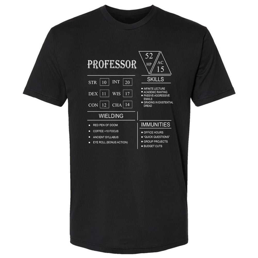 Professor New Premium Unisex T-Shirt - Black - 1