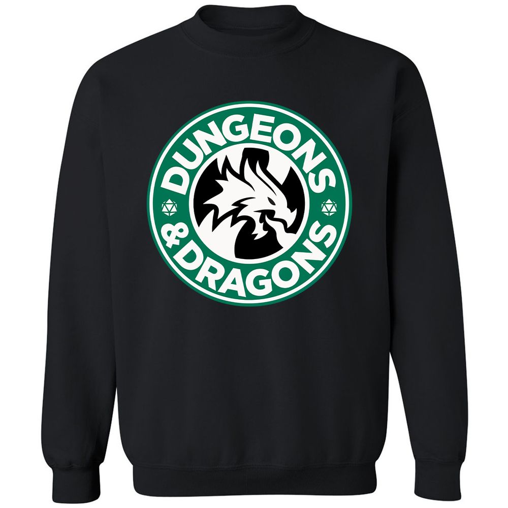D&D Coffee Classic Unisex Sweatshirt - Black - 1