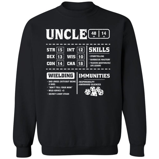 Uncle Stats Classic Unisex Sweatshirt - Black - 1