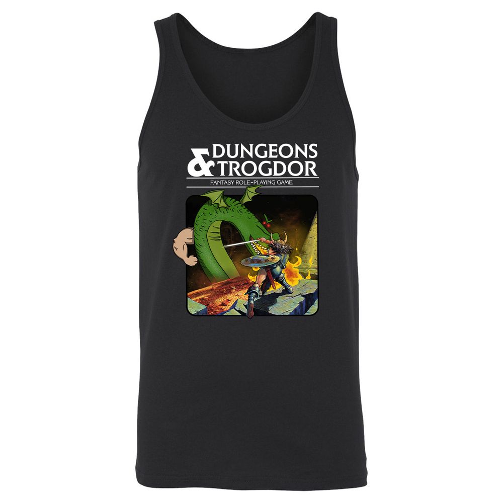 Trogdor Unisex Jersey Tank - Black - 1