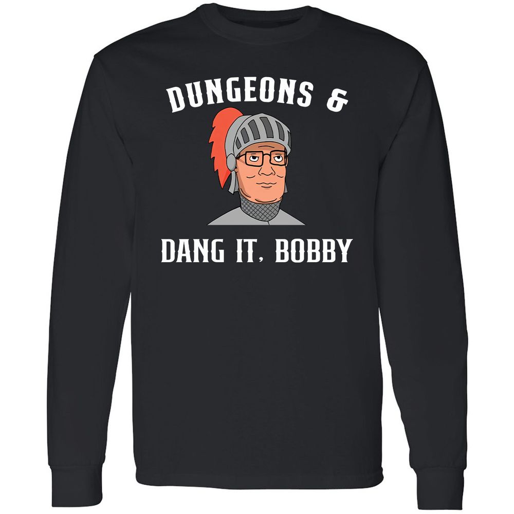 Dang It Bobby Long Sleeve T-Shirt - Black - 1