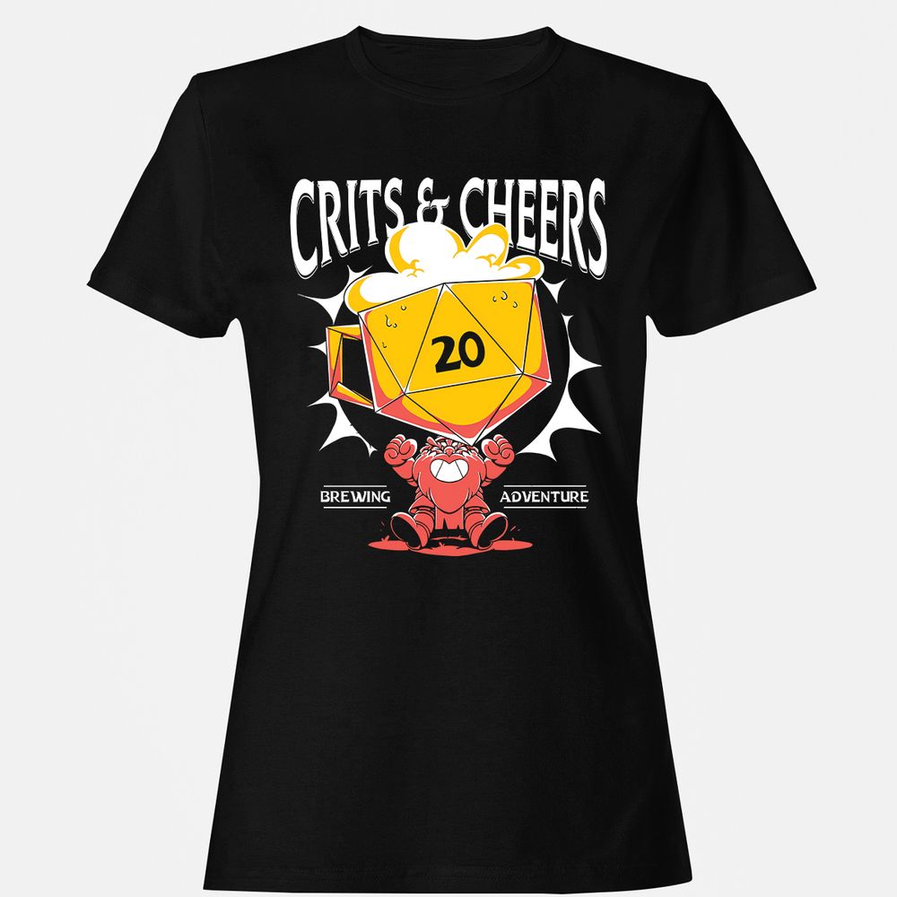 Crits & Cheers Women's T-Shirt - Black - 1