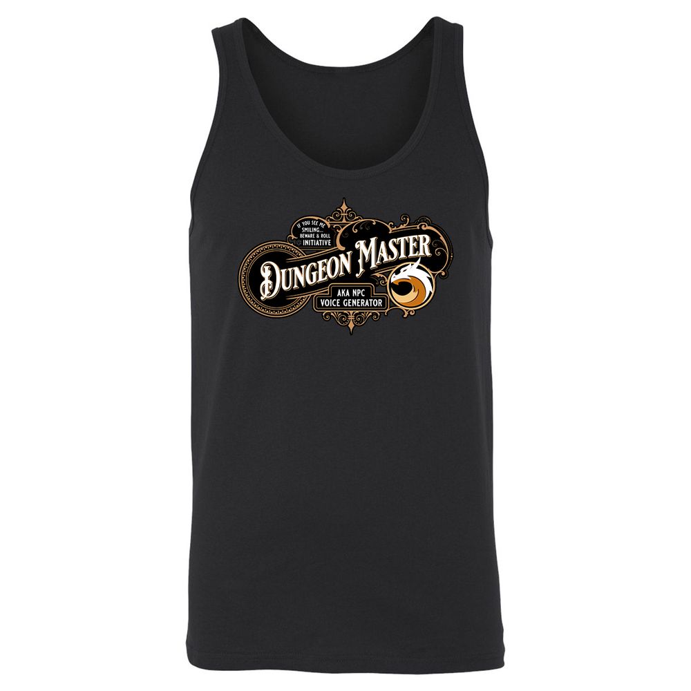 Dungeon Master Unisex Jersey Tank - Black - 1