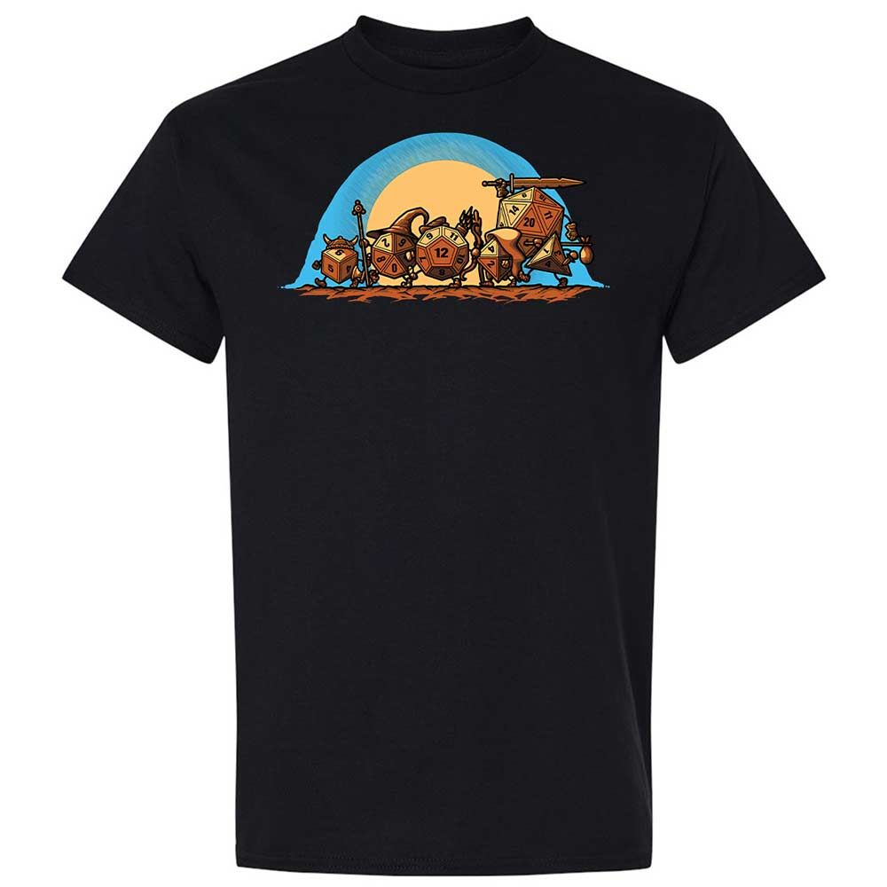 The Fellowship Of The Dice Classic Unisex T-Shirt - Black - 1
