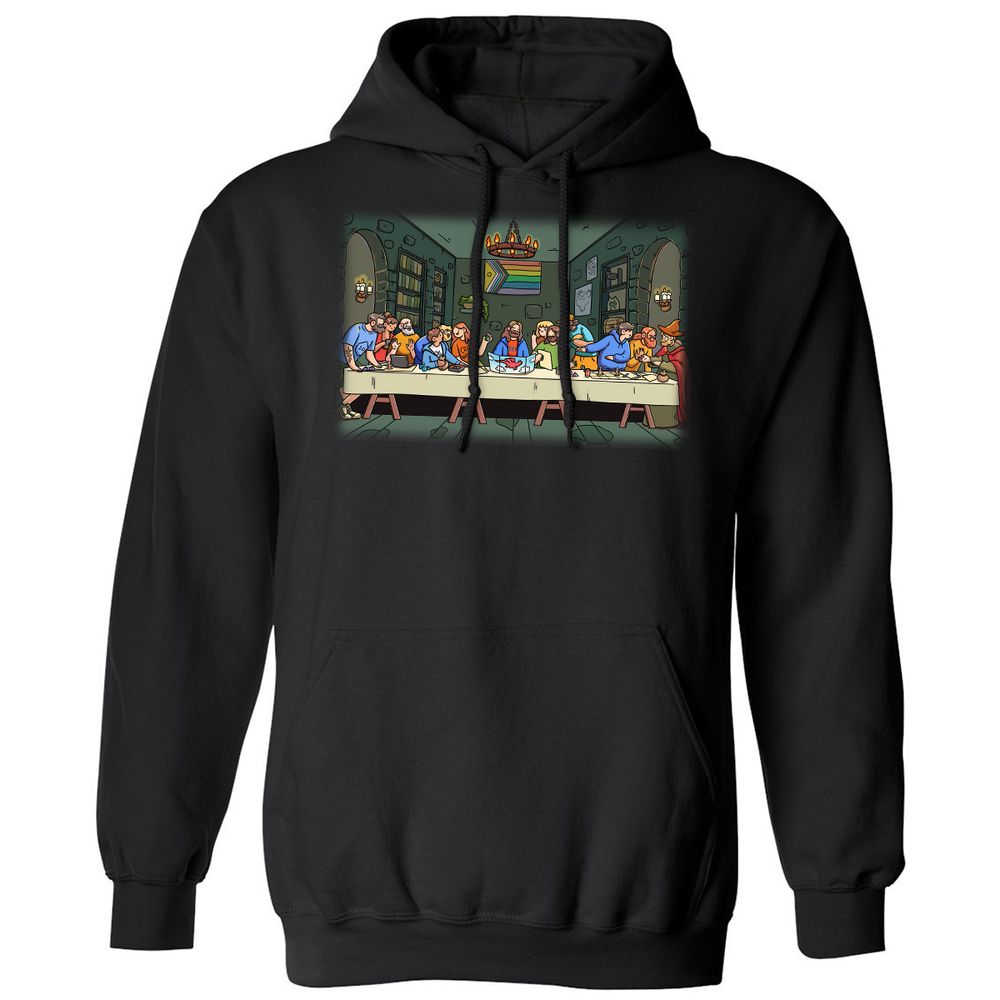 DnD Characters Pride Themed The Last Supper Shirt Classic Unisex Hoodie - Black - 1