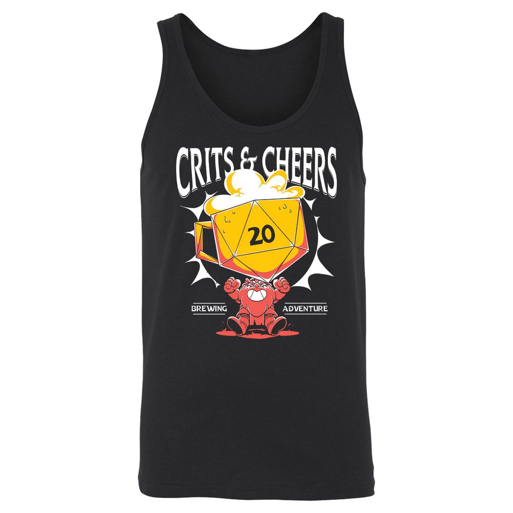 Crits & Cheers Unisex Jersey Tank - Black - 1