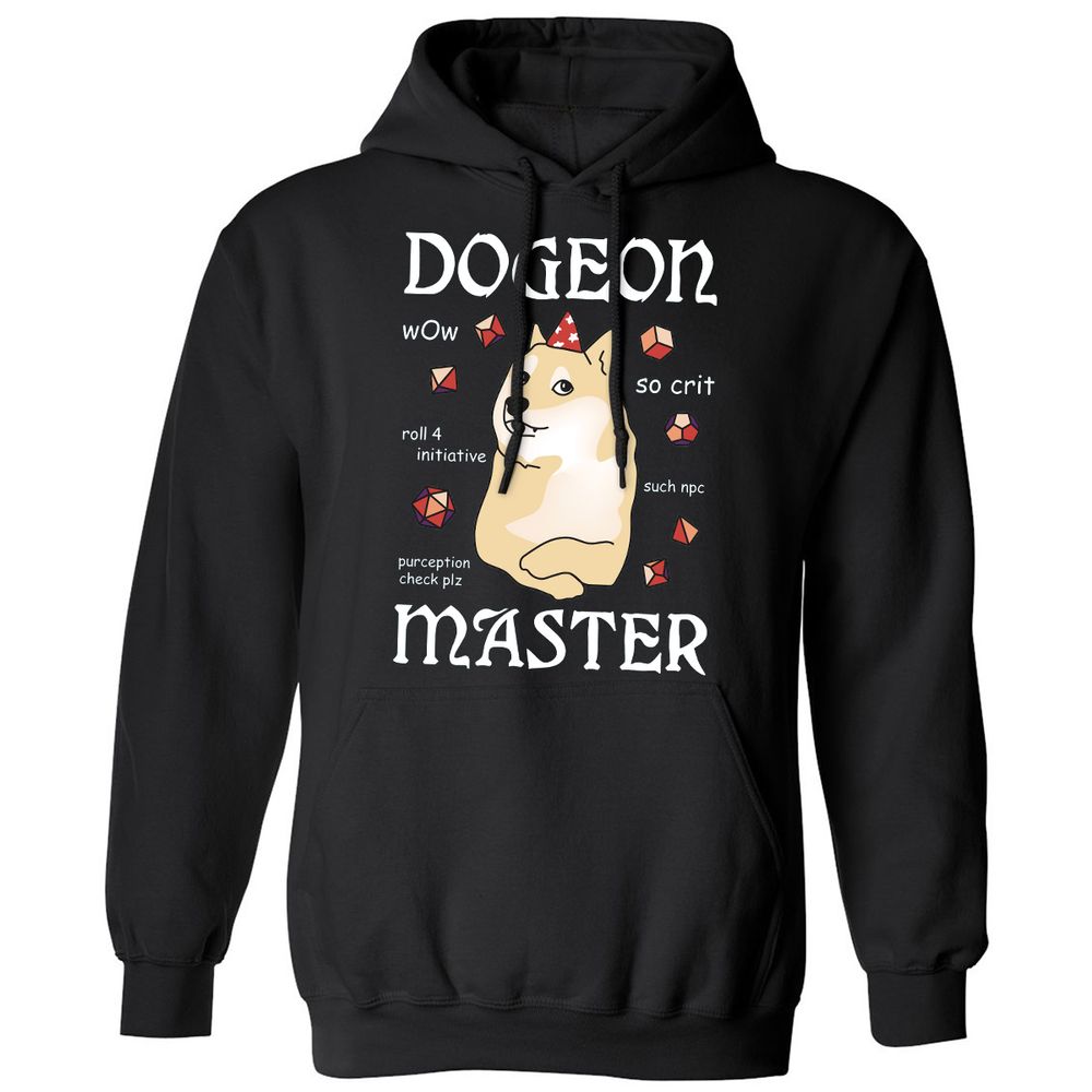 Dogeon Master Classic Unisex Hoodie - Black - 1