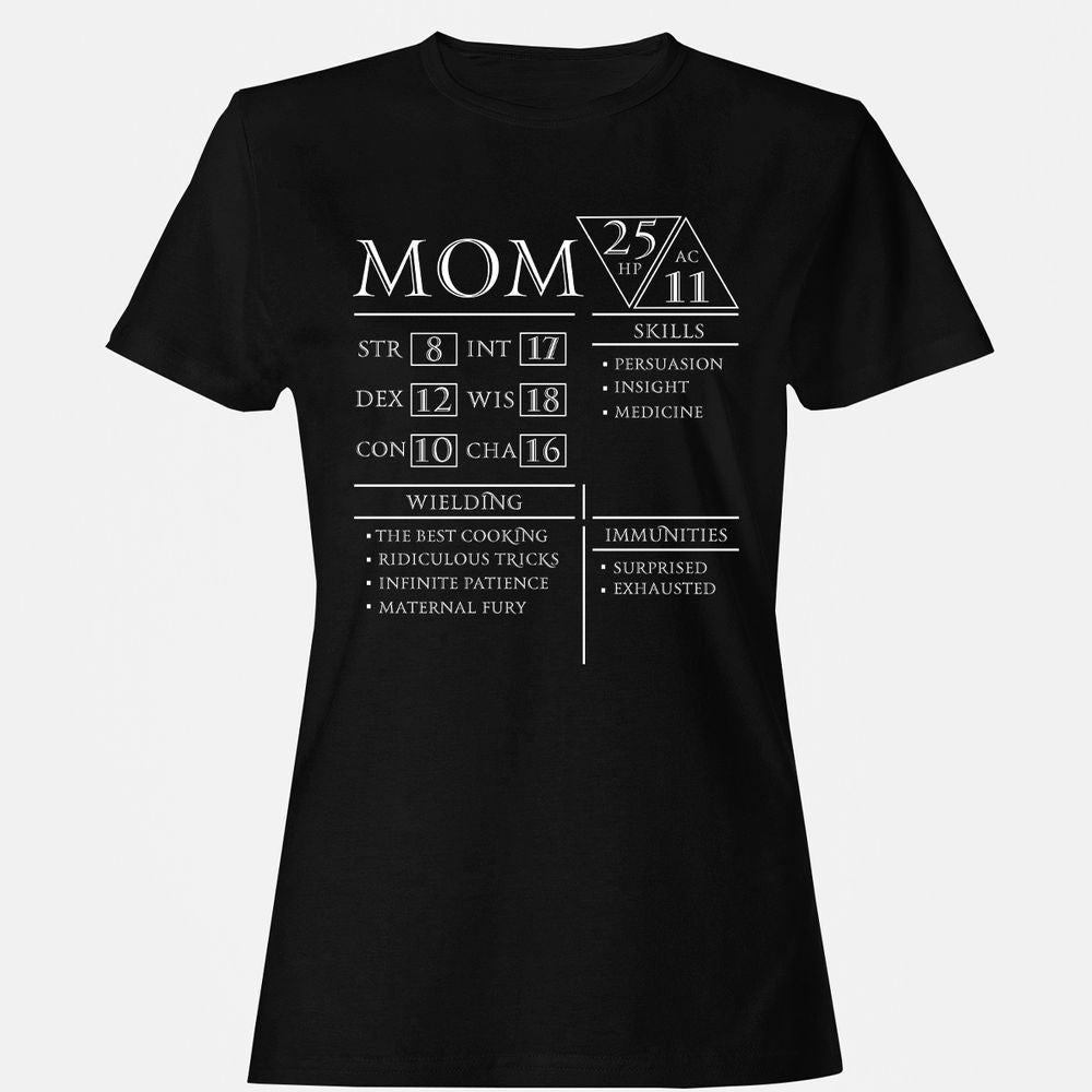 Mom Stats - Black - 1