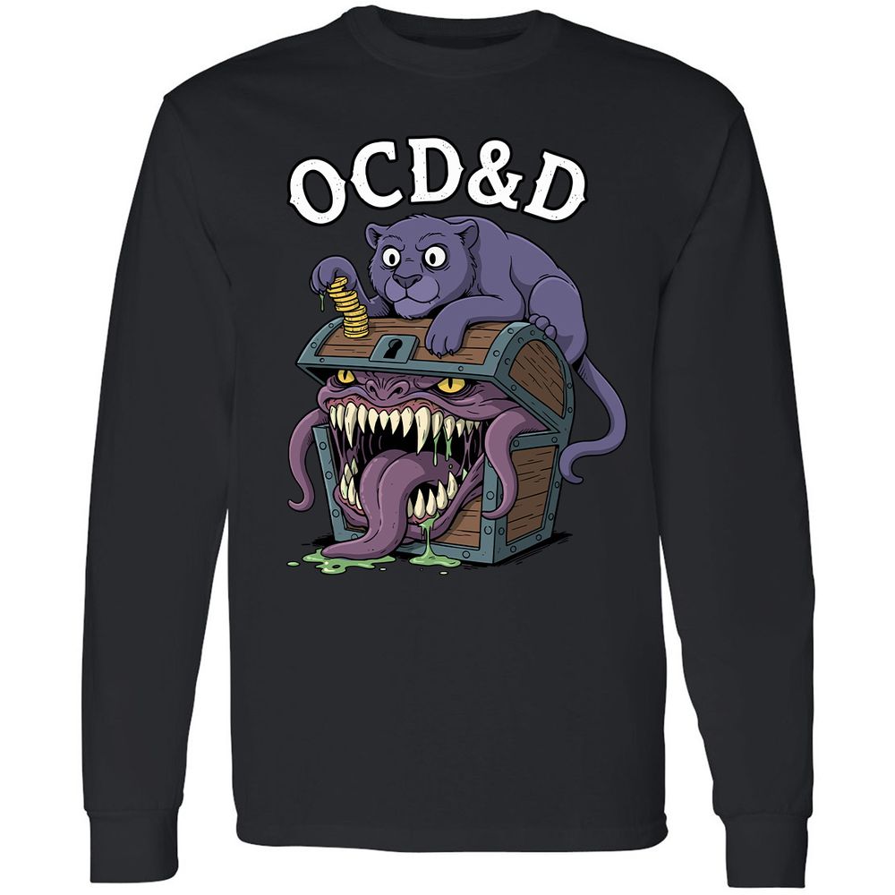 OCD&D Long Sleeve T-Shirt - Black - 1