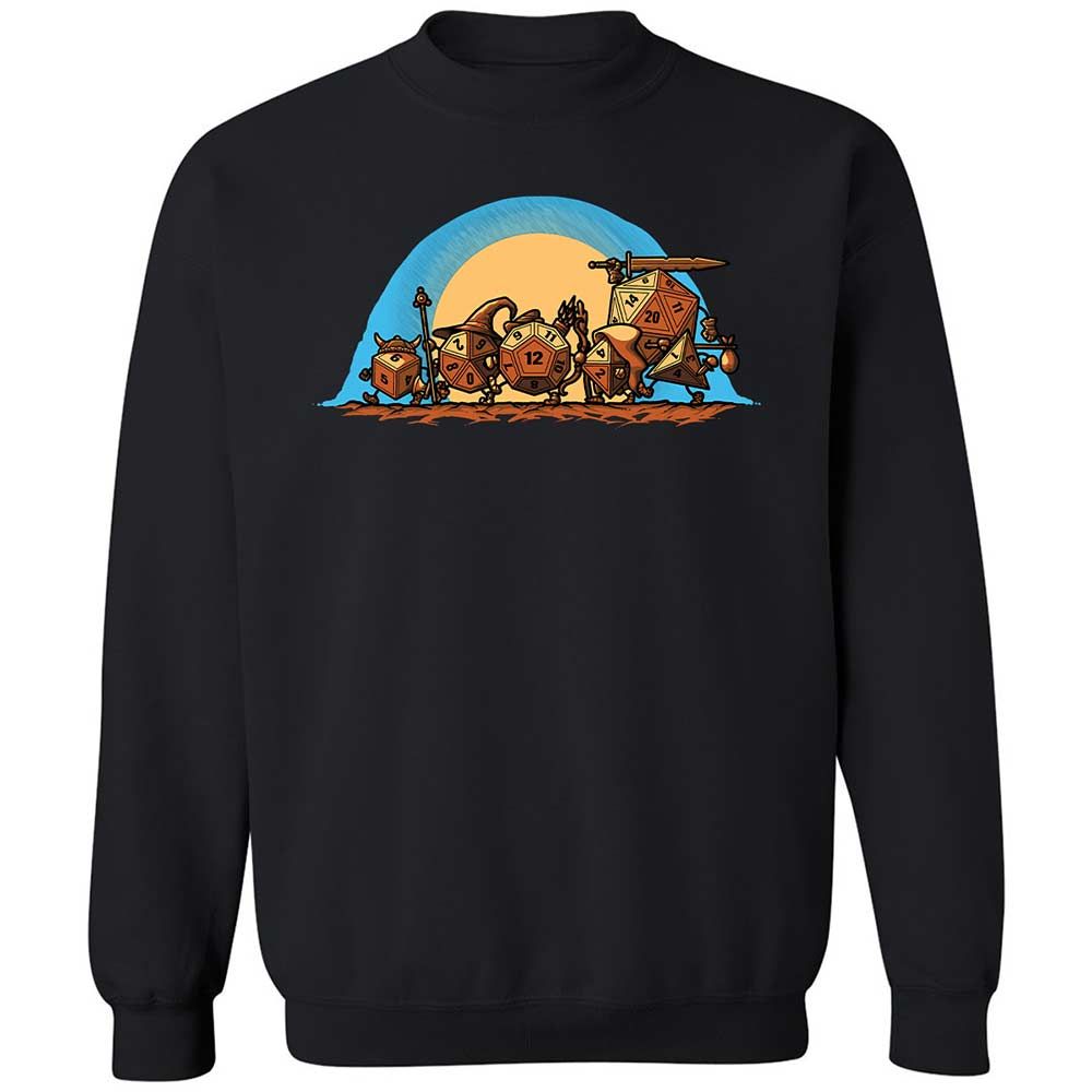 The Fellowship Of The Dice Classic Unisex Sweatshirt - Black - 1