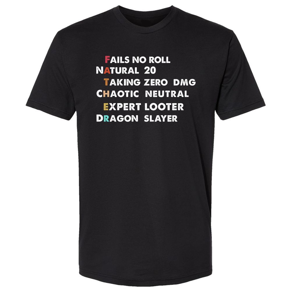 Father D&D Premium Unisex T-Shirt - Black - 1