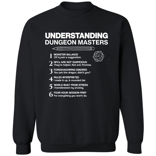 Understanding Dungeon Masters Classic Unisex Sweatshirt - Black - 1