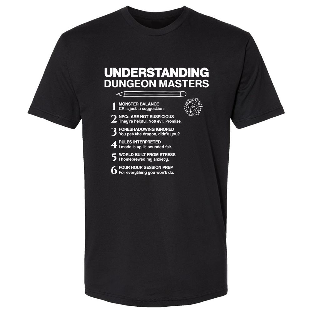 Understanding Dungeon Masters Premium Unisex T-Shirt - Black - 1