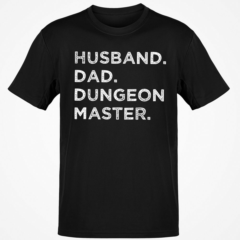 Husband Dad Dungeon Master Classic Unisex T-Shirt - Black - 1