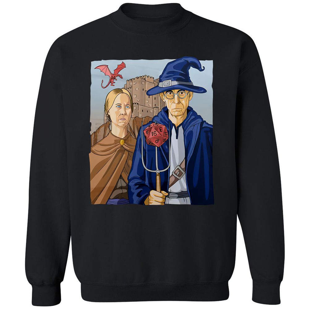 DnD Gothic Classic Unisex Sweatshirt - Black - 1