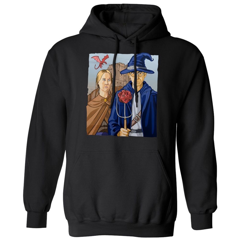 DnD Gothic Classic Unisex Hoodie - Black - 1