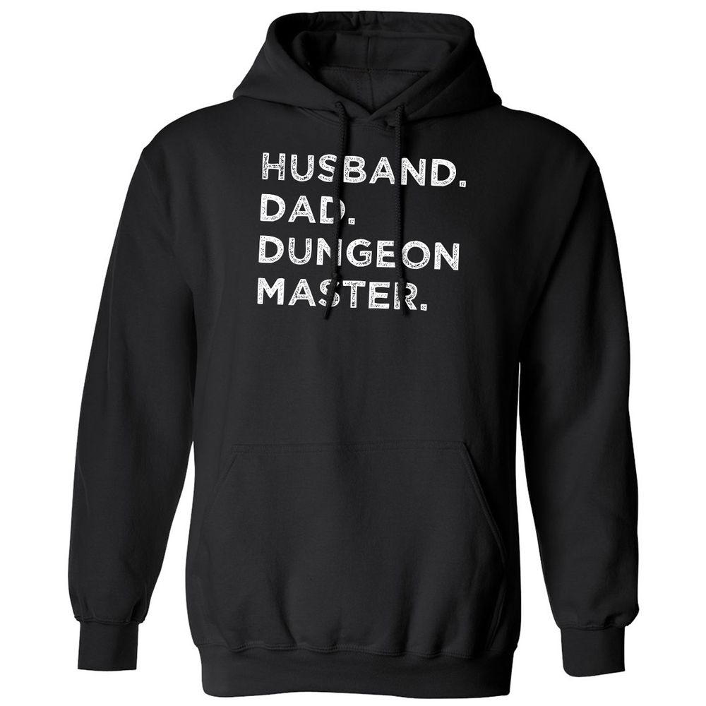 Husband Dad Dungeon Master Classic Unisex Hoodie - Black - 1