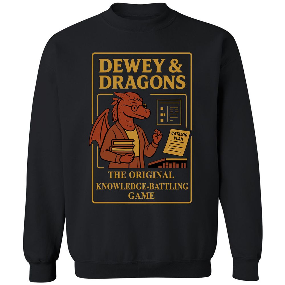 Dewey & Dragons Classic Unisex Sweatshirt - Black - 1